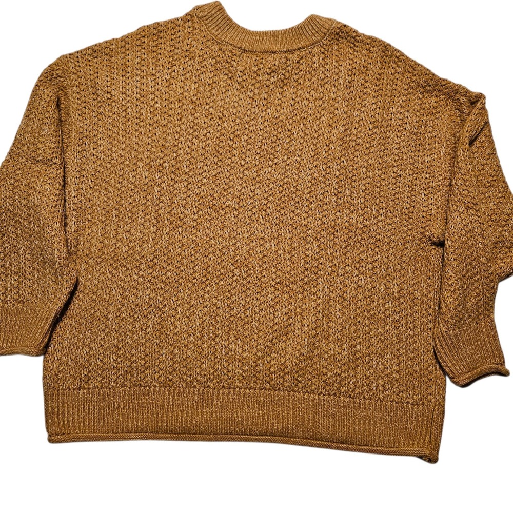 Universal Thread Womens L Gold Knit Crew Neck Long Sleeve Casual Sweater - Picture 8 of 10